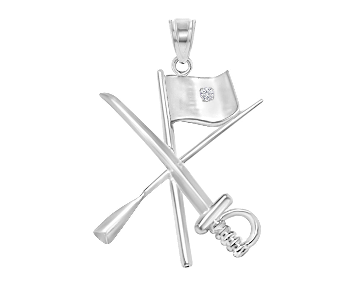 Color Guard Flag Rifle Sabre Charm | Winter Guard - Color Guard Gifts