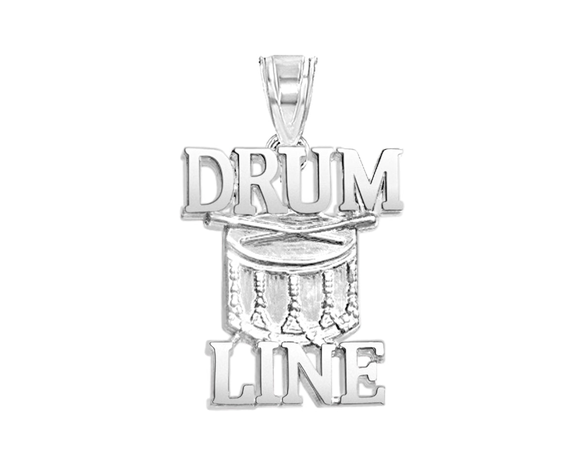 Drum Line Charm | Sterling Silver - Color Guard Gifts