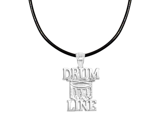 Drum Line Necklace | Sterling Silver - Color Guard Gifts