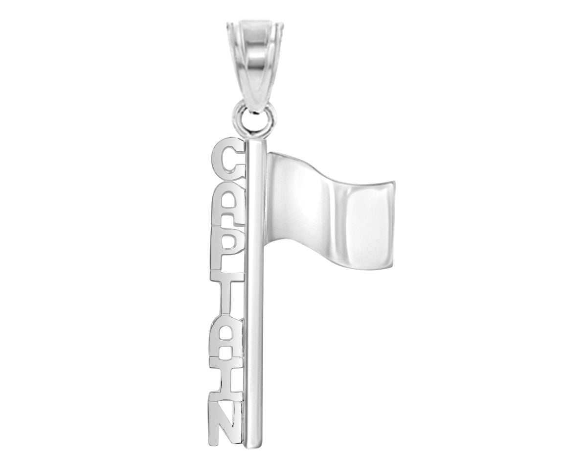 Color Guard Captain Charm | Winter Guard |Sterling Silver - Color Guard Gifts