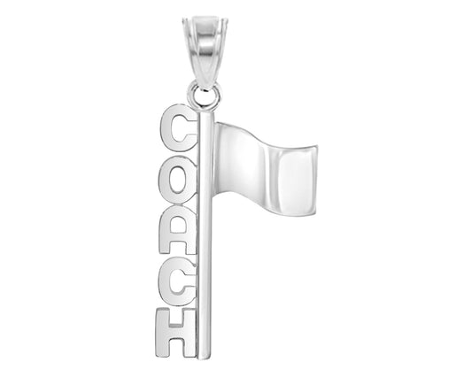 Color Guard Coach Charm | Sterling Silver - Color Guard Gifts