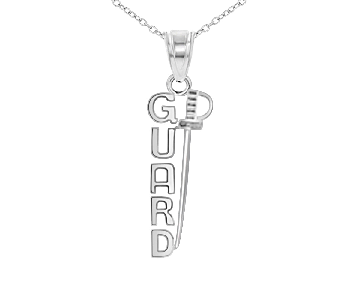 Color Guard Sabre Necklace | Sterling Silver Gifts - Color Guard Gifts