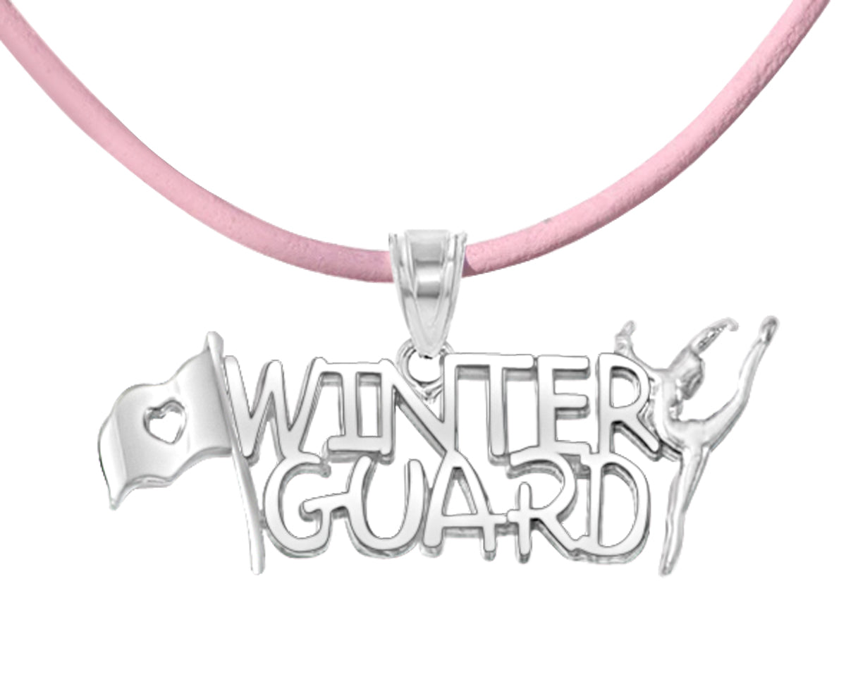 Winter Guard Necklace | Sterling Silver - Color Guard Gifts