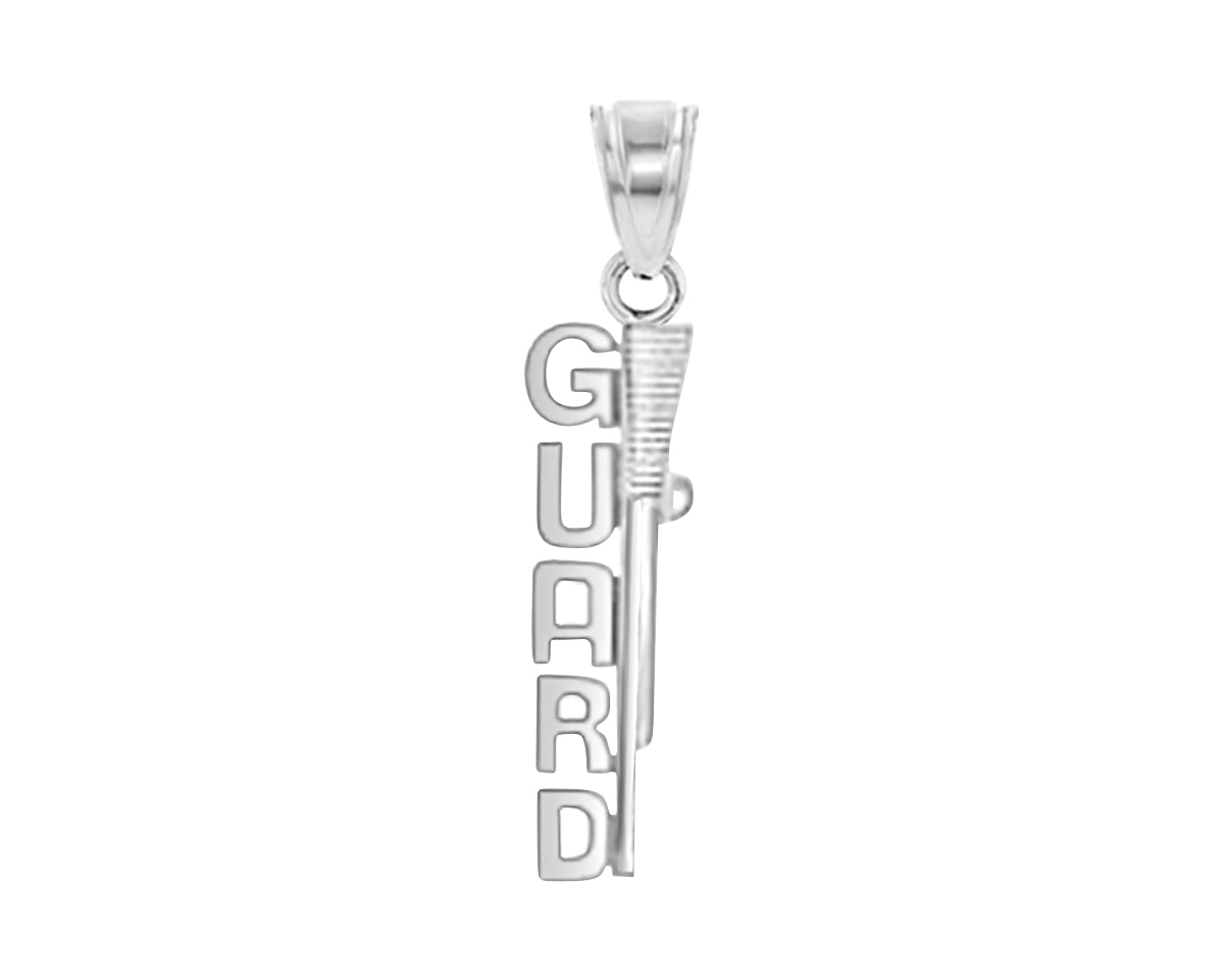 Color Guard Rifle Charm | Sterling Silver Jewelry
