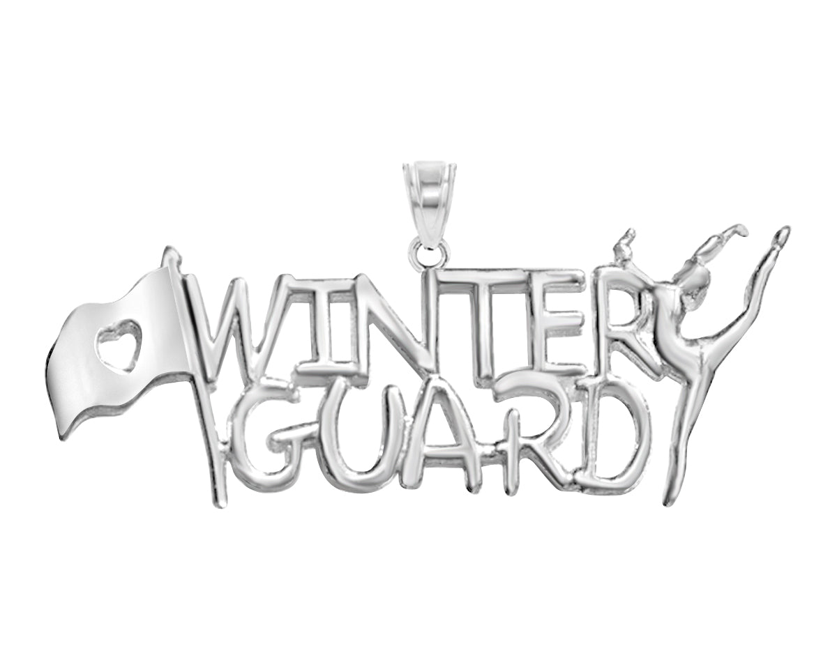 Winter Guard Charm | Sterling Silver - Color Guard Gifts