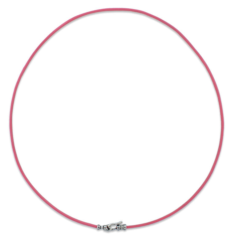 Sterling Silver Necklaces | Pink or Black Cord | ColorGuardGifts.com - ColorGuard Gifts - 3