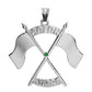 Color Guard Double Flag Charm | Sterling Silver - ColorGuard Gifts - 3
