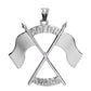 Color Guard Double Flag Charm | Sterling Silver - ColorGuard Gifts - 6