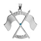 Color Guard Double Flag Charm | Sterling Silver - ColorGuard Gifts - 5