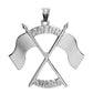 Color Guard Double Flag Charm | Sterling Silver - ColorGuard Gifts - 7